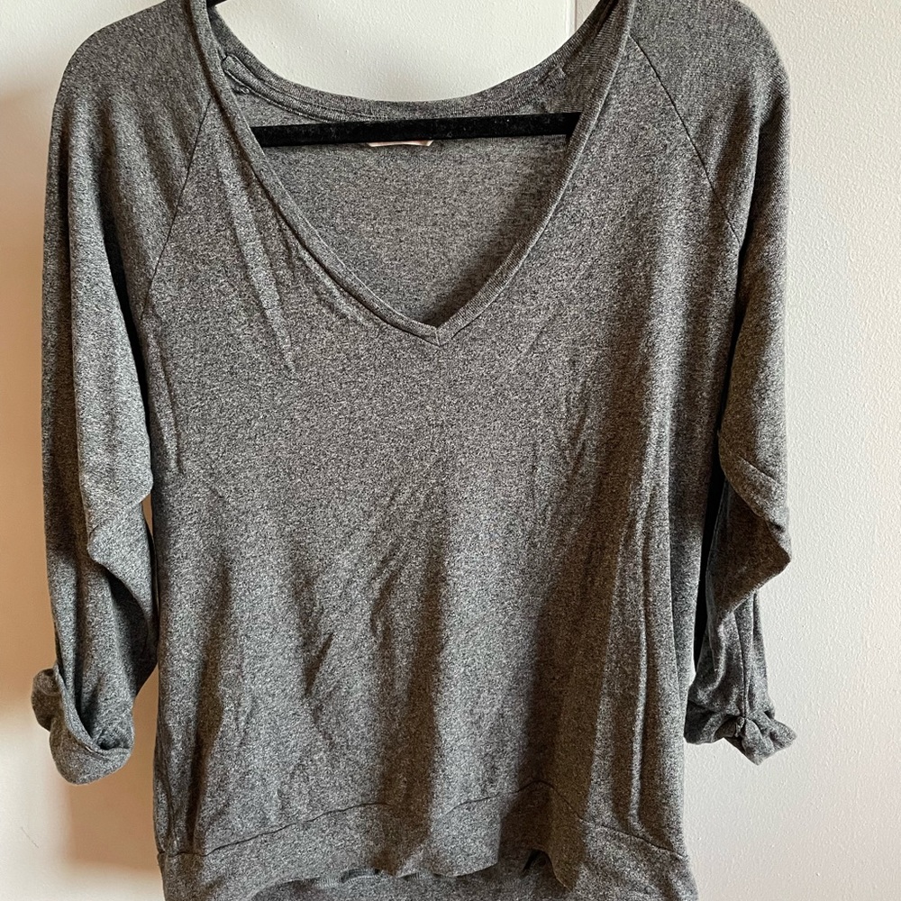 T&A, Aritzia gray shirt